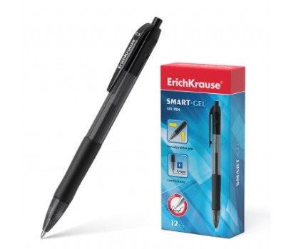 Automatinis gelinis rašiklis Smart ErichKrause 0,4mm juodos sp.