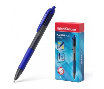 Automatinis gelinis rašiklis Smart ErichKrause 0,4mm mėlynos sp.
