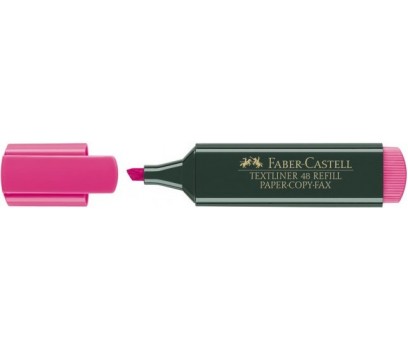 Teksto žymeklis Faber-Castell  1,2-5mm rožinės sp.