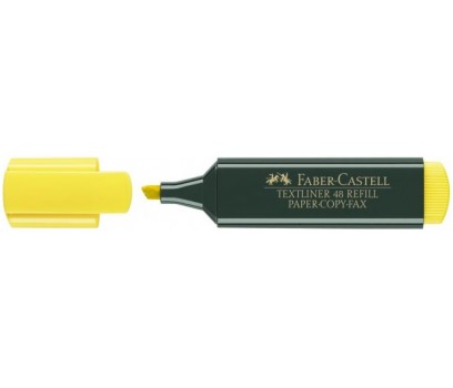 Teksto žymeklis Faber-Castell  1,2-5mm geltonos sp.