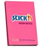 Lipnūs lapeliai Stick'N  51x76 mm 100lap.neoninės rožinės sp.