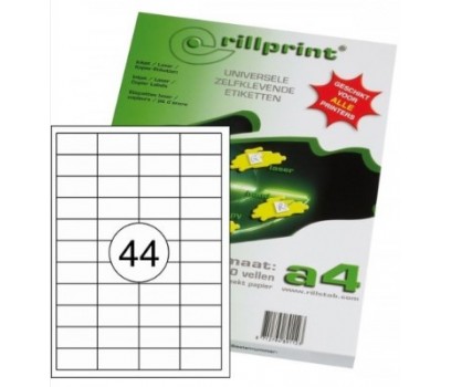 Lipnios etiketės Rillprint A4  48,5 x 25,4mm 44 lipd/lap.