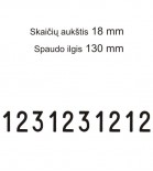 Numeratorius 151810, 18 mm, 10 skaičių